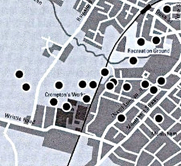 Bomb Strikes Near Marconi Ponds 1943