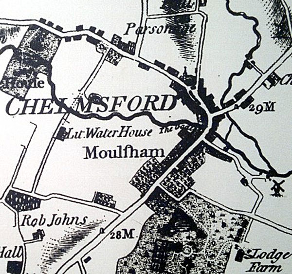 Map of Chelmsford 1777